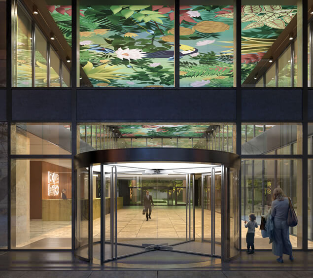 Centerpoint Budapest - Even the entrances reflect the internal philosophy and green thinking of the office building.